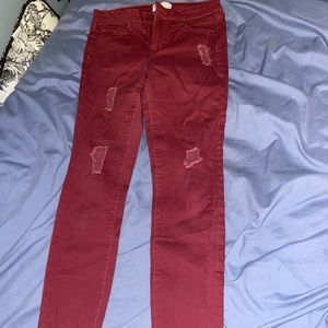 Red Skinny Jeans